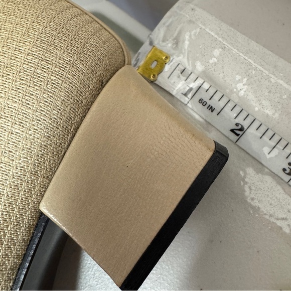 Vintage Stuart Weitzman Textured Cream Tan Old Money Women's Shoes Size 9 1/2 - Picture 10 of 16